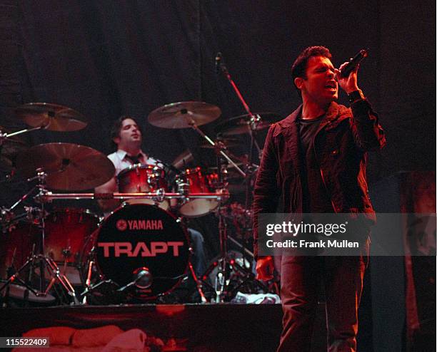 Aaron Montgomery and Chris Brown during Trapt in Concert at Gwinnett Center in Duluth - March 17, 2006 at Arena at Gwinnett Center in Duluth,...