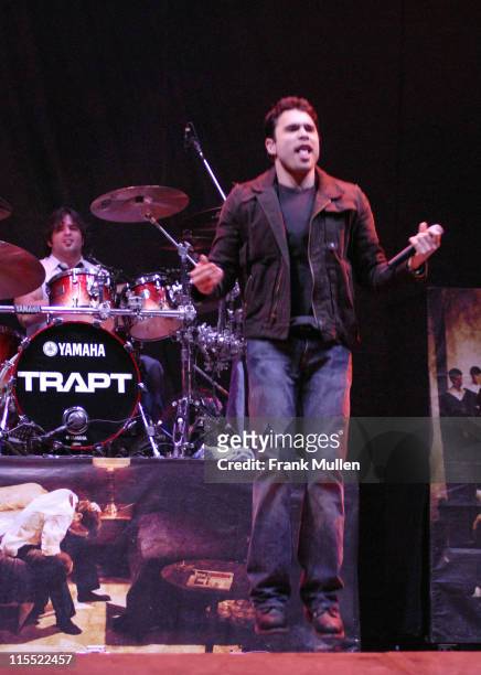 Aaron Montgomery and Chris Brown during Trapt in Concert at Gwinnett Center in Duluth - March 17, 2006 at Arena at Gwinnett Center in Duluth,...