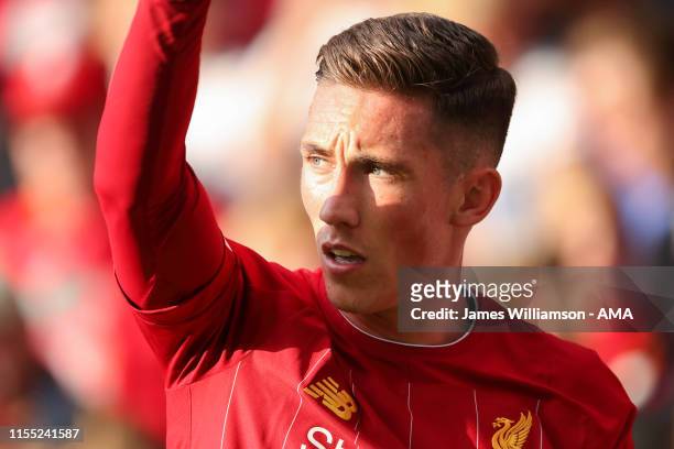 Harry Wilson of Liverpool during the Pre-Season Friendly match between Tranmere Rovers and Liverpool at Prenton Park on July 11, 2019 in Birkenhead,...