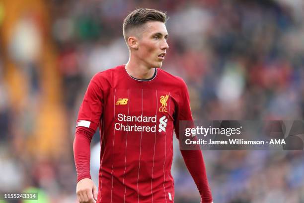 Harry Wilson of Liverpool during the Pre-Season Friendly match between Tranmere Rovers and Liverpool at Prenton Park on July 11, 2019 in Birkenhead,...