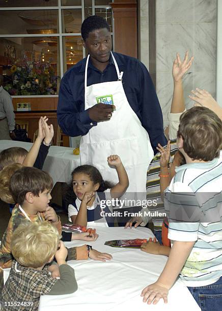 Dominique Wilkins during Eat Well Be Well Foods Announces National Spokesperson Dominique Wilkins at Lenox Mall in Atlanta, Georgia, United States.