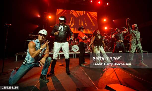 Lead singer and original member Victor Willis performs with the Village People at the Festival d'été de Québec on July 10, 2019 in Quebec City,...