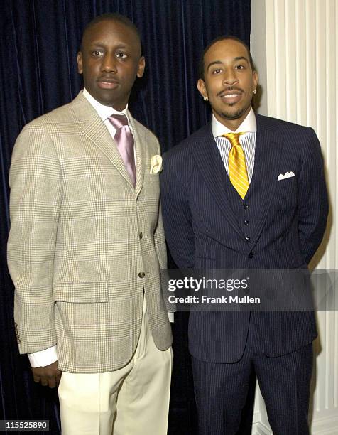 Chaka Zulu and Chris "Ludacris" Bridges during Ludacris In-Store Appearance at Polo Ralph Lauren in Atlanta to Benefit The Ludacris Foundation at...