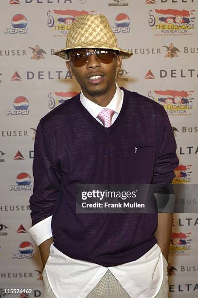 Denard "Blu" Brewster during Karma: The 4th Annual Ludacris Foundation Dinner & Casino Night - Arrivals at Atlanta Apparel Mart in Atlanta, Georgia,...