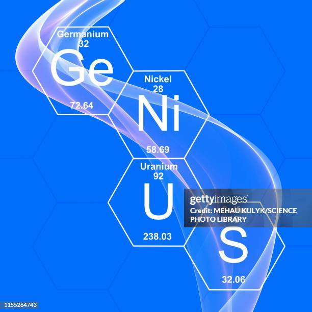 chemical elements genius, illustration - periodensystem der elemente stock-grafiken, -clipart, -cartoons und -symbole