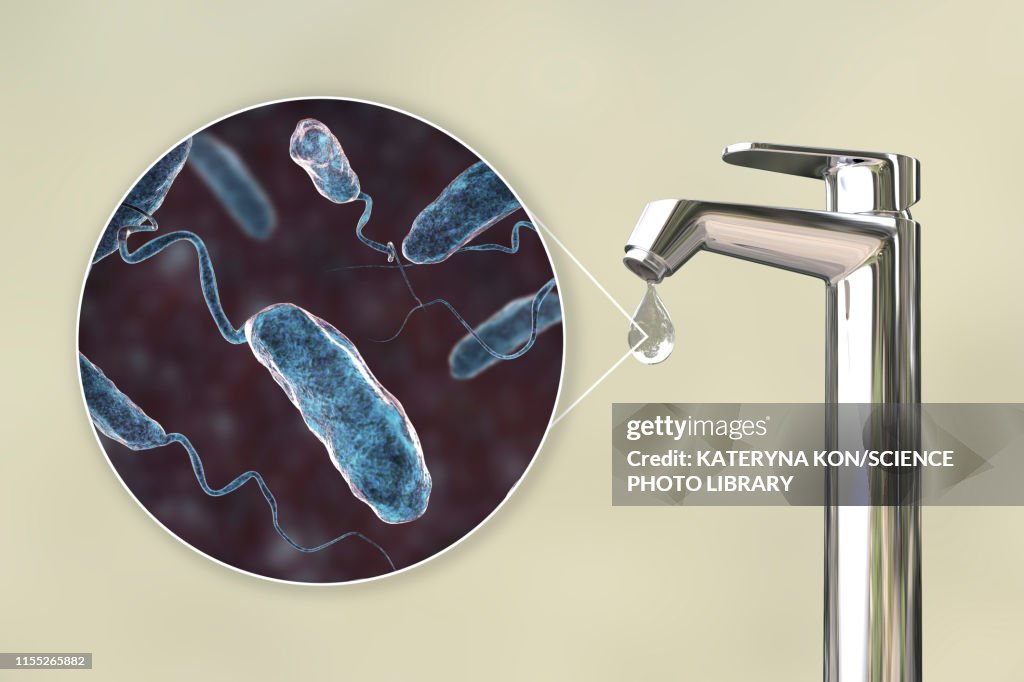 Safety of drinking water, conceptual illustration