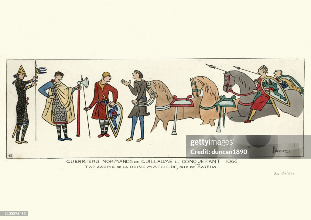 Norman warriors of William the conqueror, 1066