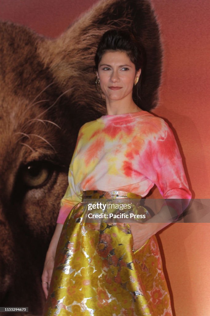 Elisa Toffoli known as Elisa (Italian voice of Nala) making...