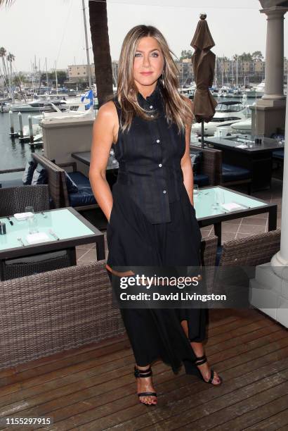 Jennifer Aniston attends a photocall of Netflix's "Murder Mystery" at the Ritz Carlton Marina Del Rey on June 11, 2019 in Marina del Rey, California.