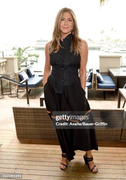 Jennifer Aniston attends the photocall of Netflix's "Murder Mystery" at Ritz Carlton Marina Del Rey on June 11, 2019 in Marina del Rey, California.