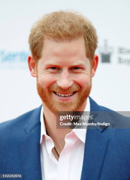 Prince Harry, Duke of Sussex attends the Sentebale Audi Concert at Hampton Court Palace on June 11, 2019 in London, England. The charity Sentebale...