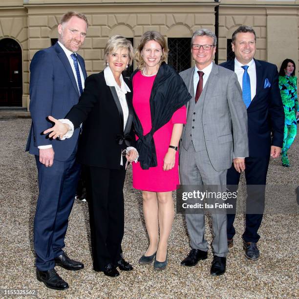 German politician Peter Aumer, Gloria von Thurn und Taxis, German politician Astrid Freudenstein, German politician Bernd Sibler and German...