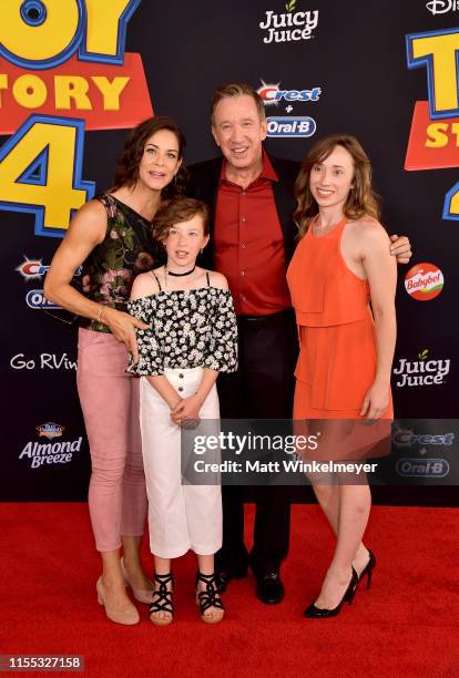 Tim Allen and family attend the premiere of Disney and Pixar's "Toy Story 4" on June 11, 2019 in Los Angeles, California.