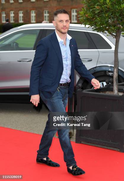 Tom Hardy attends the Sentebale Audi Concert at Hampton Court Palace on June 11, 2019 in London, England. Sentebale charity was founded by Their...