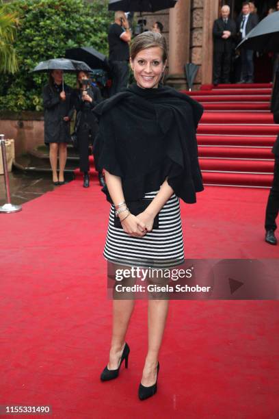 Theresa Underberg during the opening of the Nibelungen Theatre Festival at St Peter's Cathedral on July 12, 2019 in Worms, Germany. On the opening...