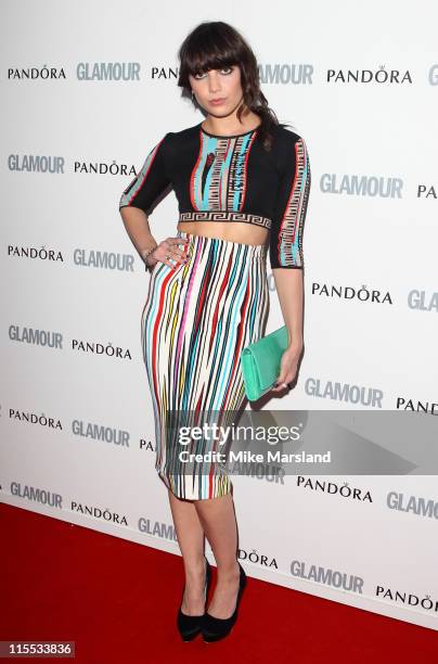 Daisy Lowe arrives at the Glamour Women Of The Year Awards at Berkeley Square Gardens on June 7, 2011 in London, England.