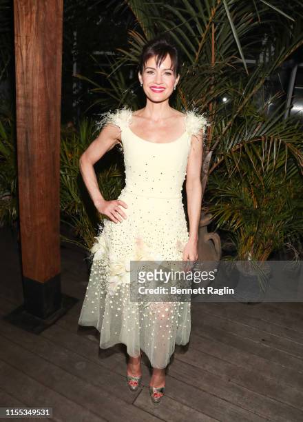 Actress Carla Gugino attends the New York Screening of "Jett" - after party at Gitano Jungle Terraces on June 11, 2019 in New York City.