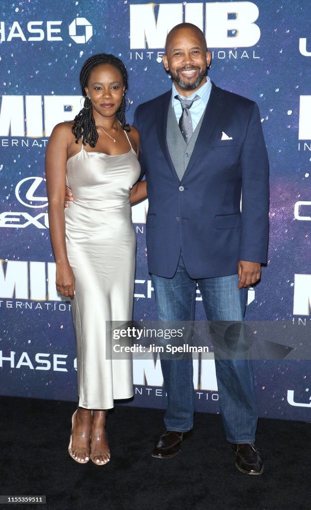Myrna Forney and actor Michael Boatman attends the "Men In Black