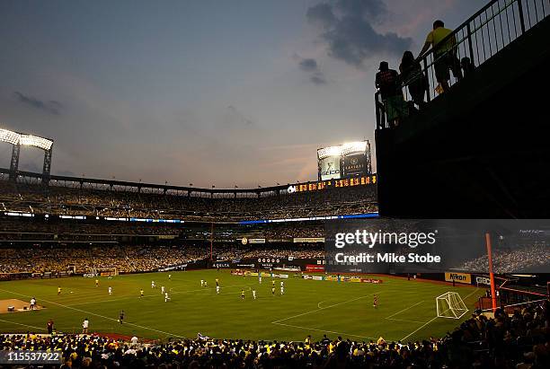 General view of the match between Ecuador and Greece on June 7, 2011 at Citi Field in the Flushing neighborhood of the Queens borough of New York...