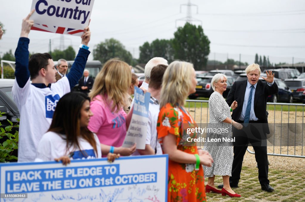 Jeremy Hunt And Boris Johnson Hold Hustings In Wyboston