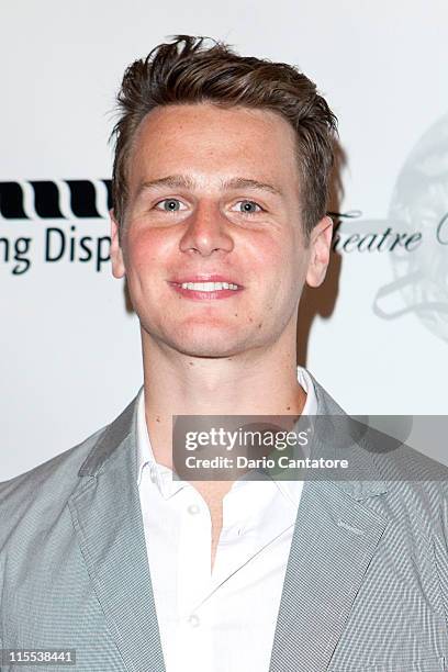 Jonathan Groff attends the 67th annual Theatre World Awards Ceremony at the August Wilson Theatre on June 7, 2011 in New York City.