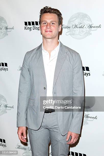 Jonathan Groff attends the 67th annual Theatre World Awards Ceremony at the August Wilson Theatre on June 7, 2011 in New York City.