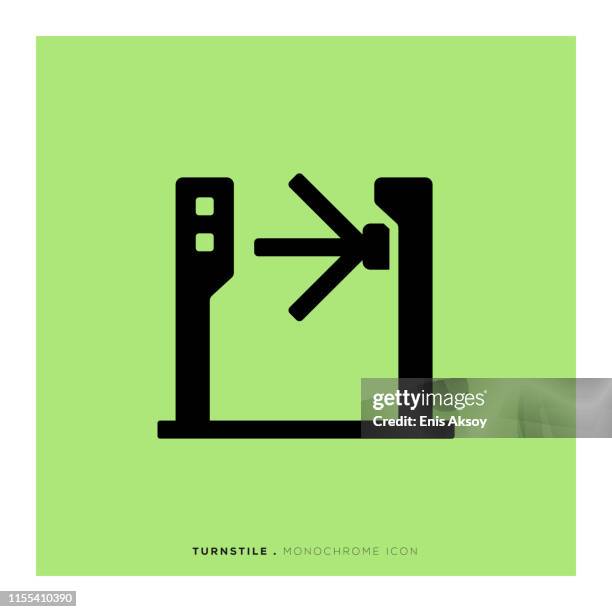 turnstile icon - barrier icon stock illustrations