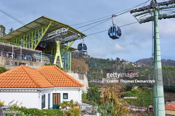 cable car - monte stock pictures, royalty-free photos & images