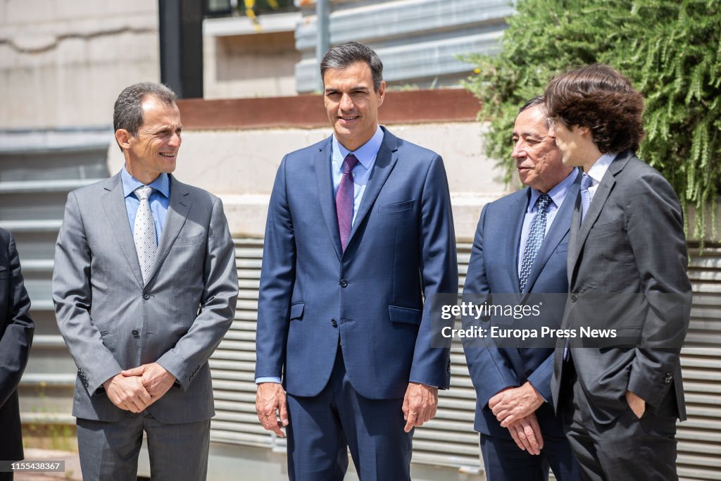 Pedro Sanchez Visits The National Supercomputing Center In Barcelona