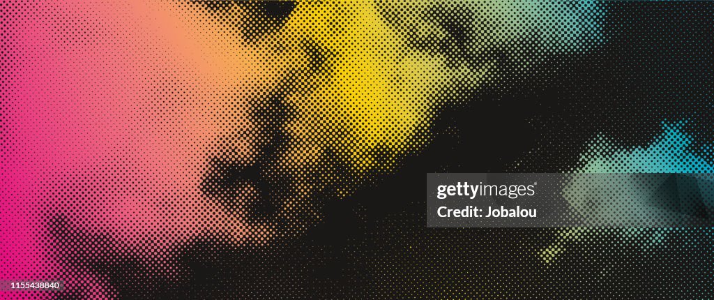 Halftone Clouds Effect