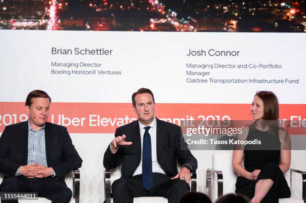 Brain Schettler, Managing Director, Boeing HorizonX Ventures; Josh Connor, Managing Director and Co-Portfolio Oaktree and JJ Raynor, Business...