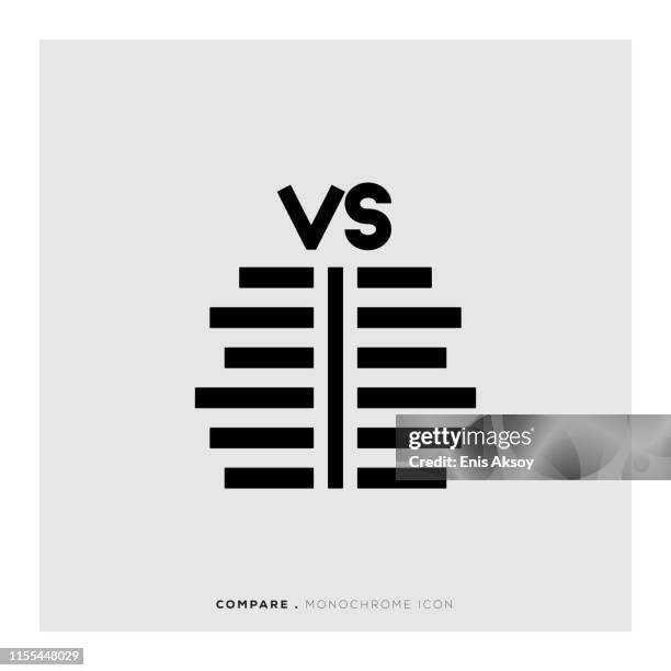 compare icon - comparison table stock illustrations