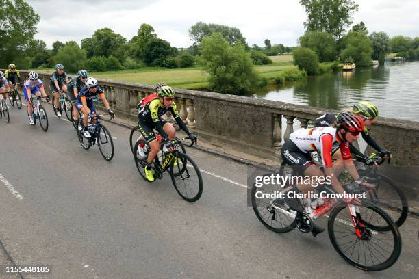 Liane Lippert of Germany and Team Sunweb / Alexandra Manly of Australia and Team Mitchelton - SCOTT / Jessica Allen of Australia and Team Mitchelton...