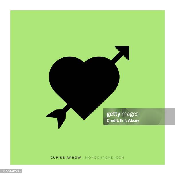 ilustrações de stock, clip art, desenhos animados e ícones de cupid's arrow icon - cupido