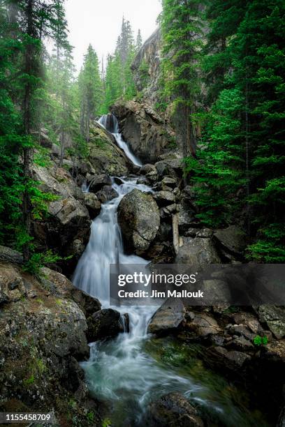 piney falls near vail colorado - vail colorado stock pictures, royalty-free photos & images