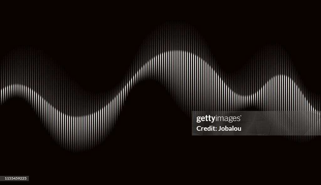 Onde sonore rythmique abstraite