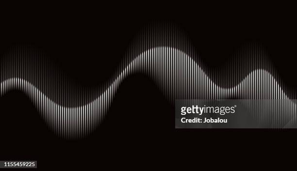 abstract rhythmic sound wave - music stock illustrations