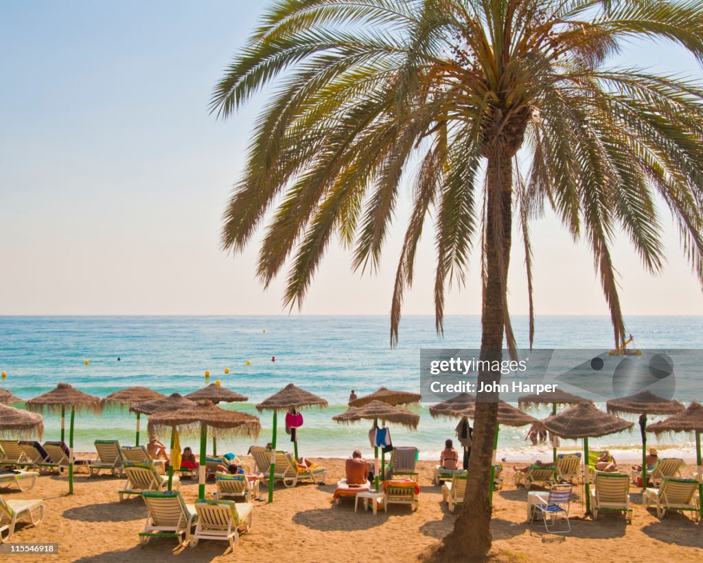 Marbella beach, Costa del Sol, Spain