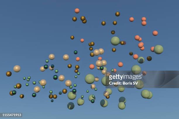 Multi-colored molecules in the air