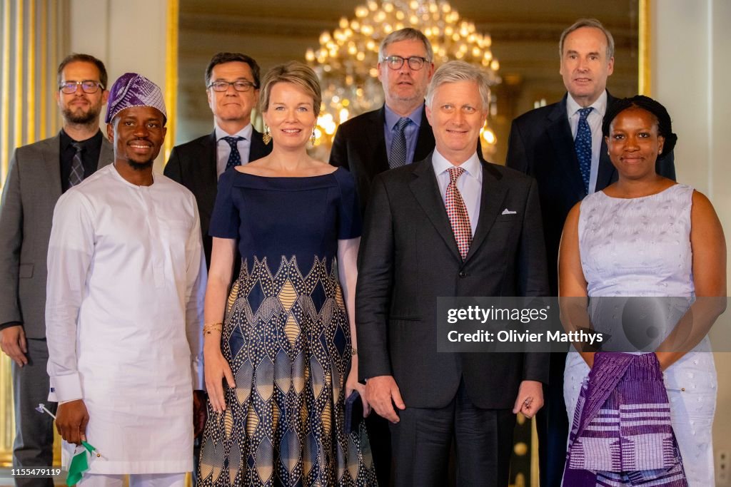 King Philippe of Belgium and Queen Mathilde of Belgium attend King Baudouin Award For Development In Africa To Wecyclers