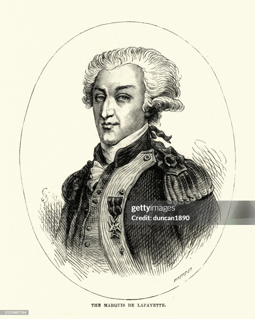 Gilbert du Motier, Marquis de Lafayette, French aristocrat, military officer
