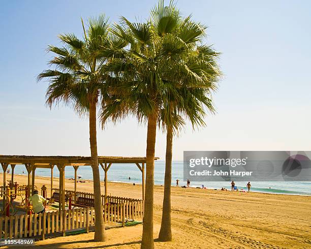 estepona beach, costa del sol - estepona stock pictures, royalty-free photos & images