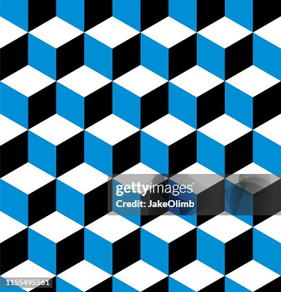Draw Cube Pattern Optical Illusion Cube Pattern High-Res Vector Graphic - Getty Images