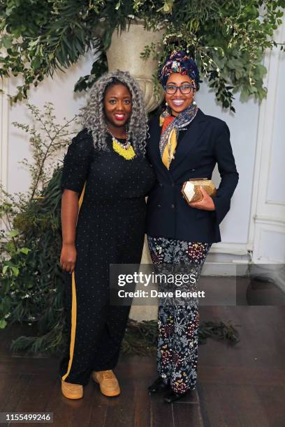 Dr Anne-Marie Imafidon and Yassmin Abdel-Magied attend The Wing intimate dinner to celebrate it's upcoming London opening this Autumn on June 12,...