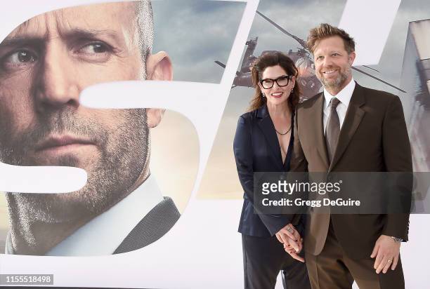 Kelly McCormick and David Leitch arrive at the premiere of Universal Pictures' "Fast & Furious Presents: Hobbs & Shaw" at Dolby Theatre on July 13,...