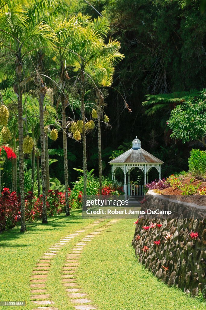 Path to garden gazebo