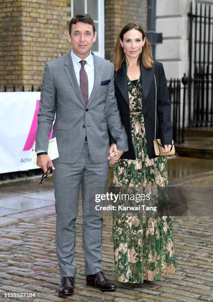 Dougray Scott and Claire Forlani attend the first annual gala dinner in recognition of Addiction Awareness Week at Phillips Gallery on June 12, 2019...