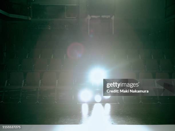 empty theater lighting - backstage stock pictures, royalty-free photos & images