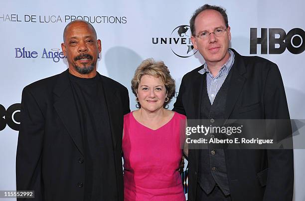Director Carl Franklin, producer Bonnie Arnold and producer Albert Berger attend the 2011 UCLA Festival of New Creative Work-Producers Maket at Billy...