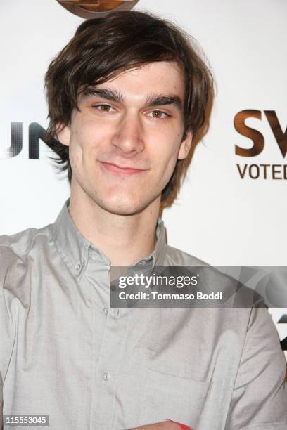 Personality Marston Hefner attends the E3 red carpet launch party held at club Suede on June 7, 2011 in Los Angeles, California.